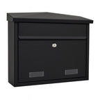 Wall Mounted Letterbox   SD5 In Matt Black