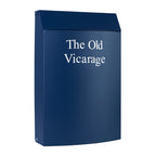 Wall Mounted Minimalistic Post Box   Wren   Oxford Blue