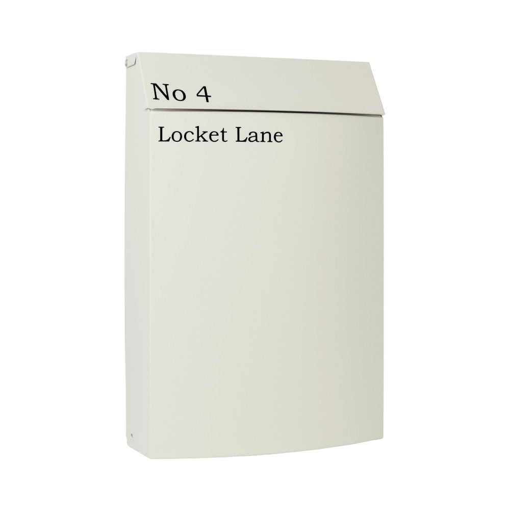 Wall Mounted Minimalistic Post Box   Wren   Pebble Grey