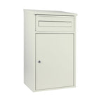 Wall Mounted Parcel Post Box   Woodpecker   Pebble Grey