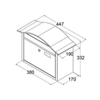 Wall Mounted Post Box Partridge Dimensions