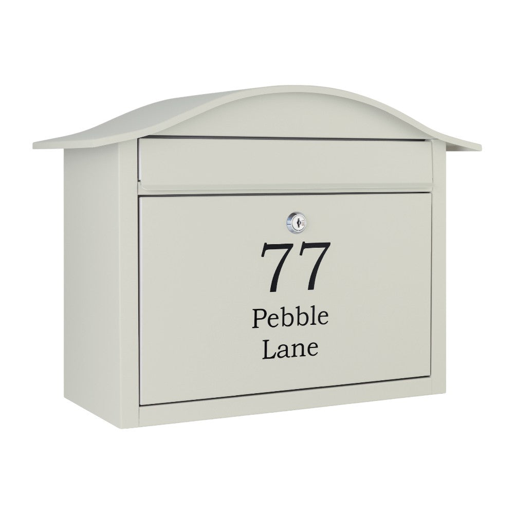 Wall Mounted Post Box   Partridge   Pebble Grey