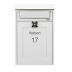 Wall Mounted Post Box Albert White Front