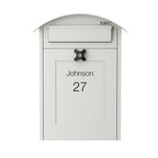Wall Mounted Post Box Albertina White Front