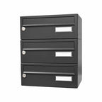 City Hall LBD-015 Recess Mounted Post Boxes with Trim Anthracite Grey RAL 7016