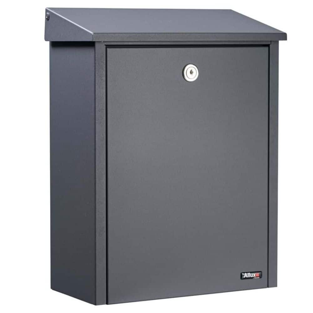 Wall Mounted Postbox Allux 200 Grey Front 2