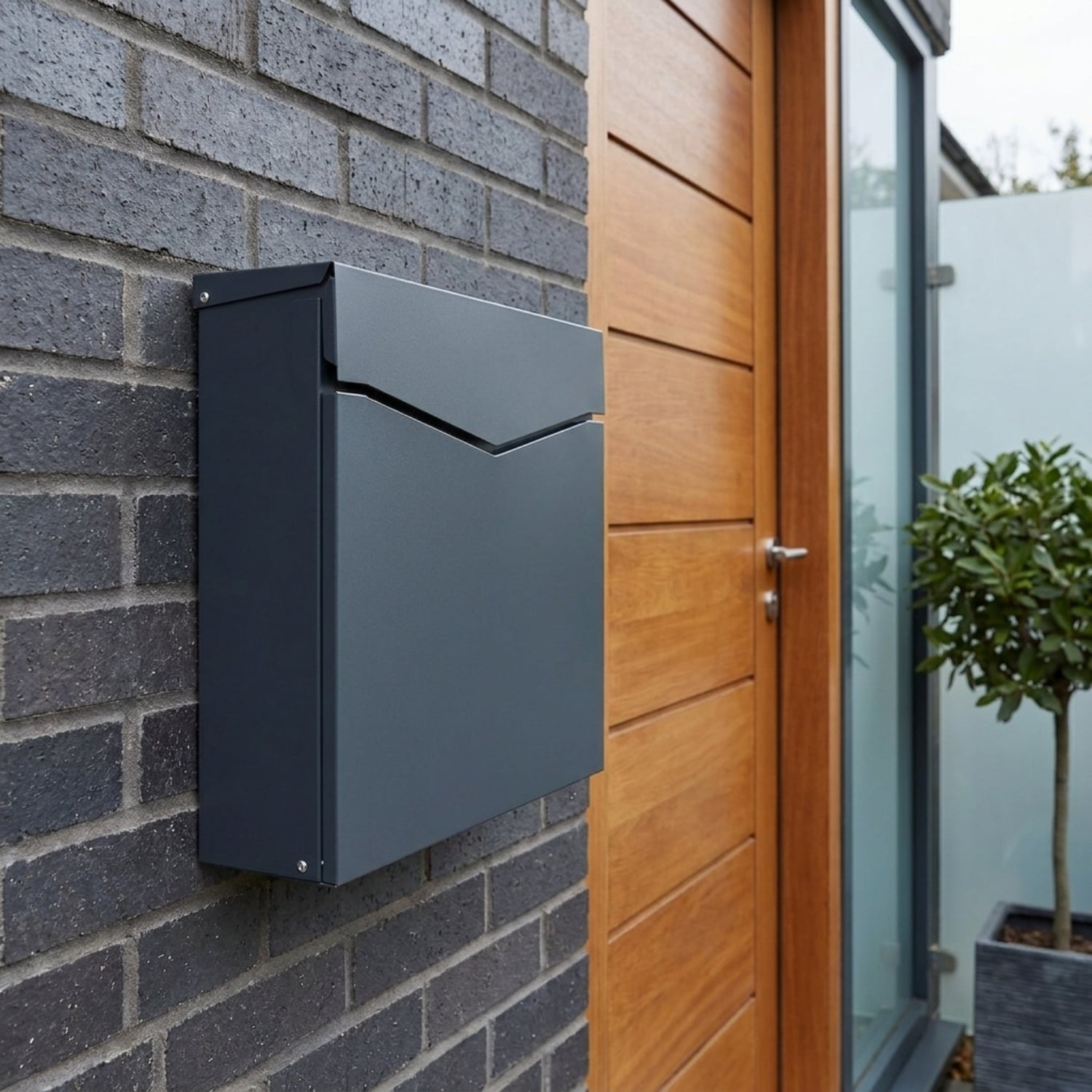 Post Box for House Lockable Outdoor Metal Wall Mounted Letterbox – Robin