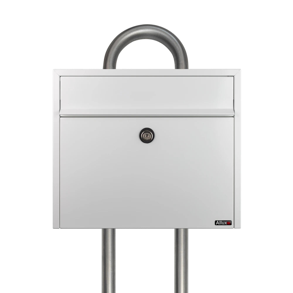 White Free Standing Letterbox Allux LT150