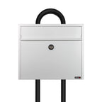 White Free Standing Post Box Allux LT150