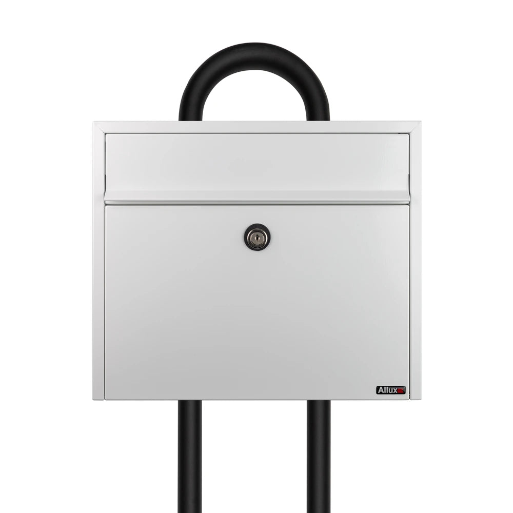 White Free Standing Post Box Allux LT150