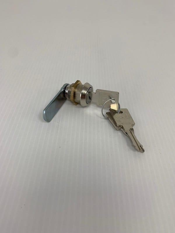 Replacement lock for Zeta parcel box shown with 3 keys