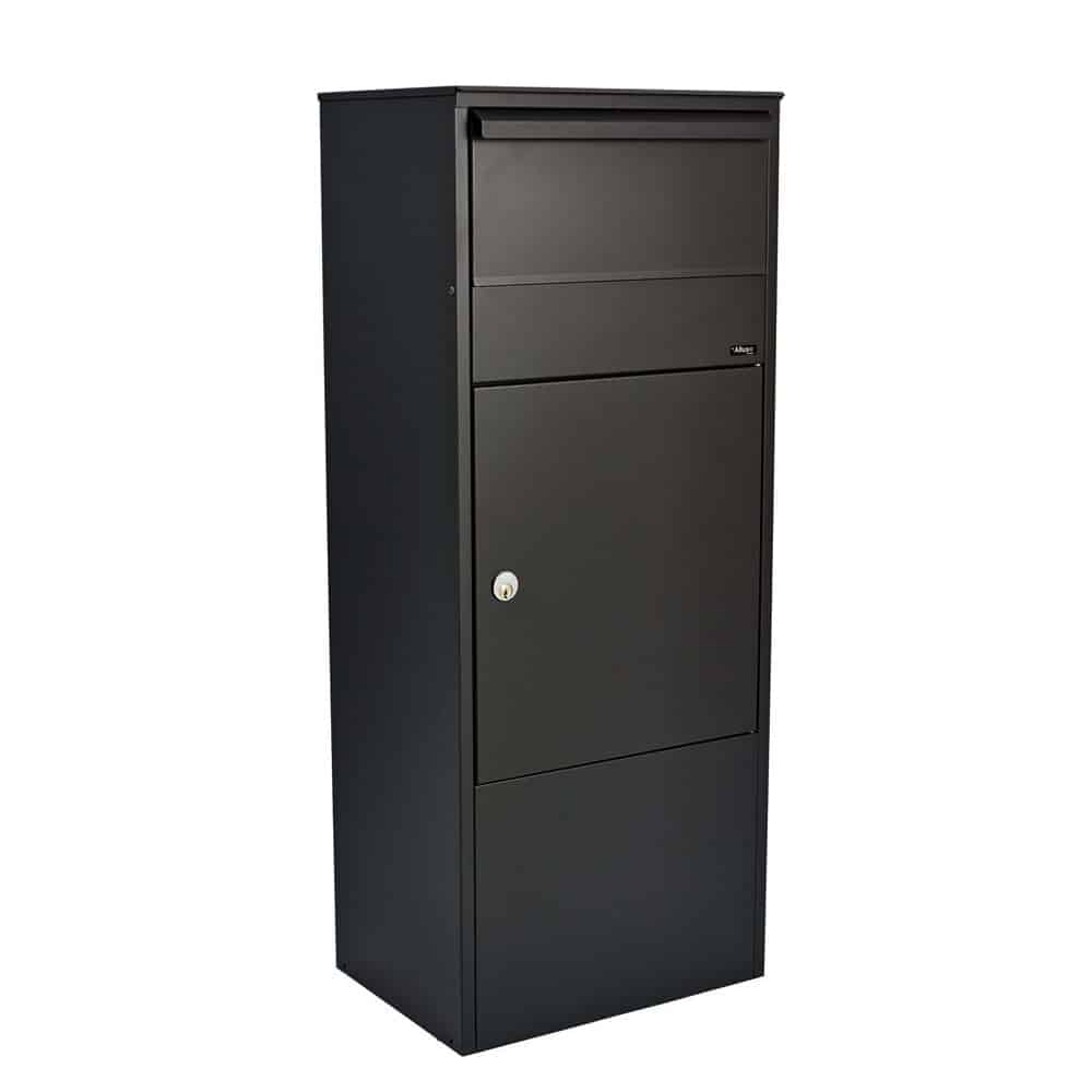 Allux 800 Parcel Delivery Box Front Retrieval Black