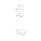 Allux 800 Parcel Delivery Box Rear Retrieval Dimensions