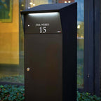 Allux Bjorn Parcel Box Black Front 2