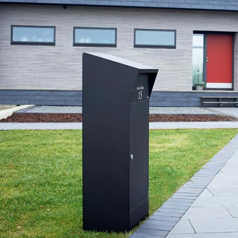 Allux Bjorn Parcel Box Black Front 3