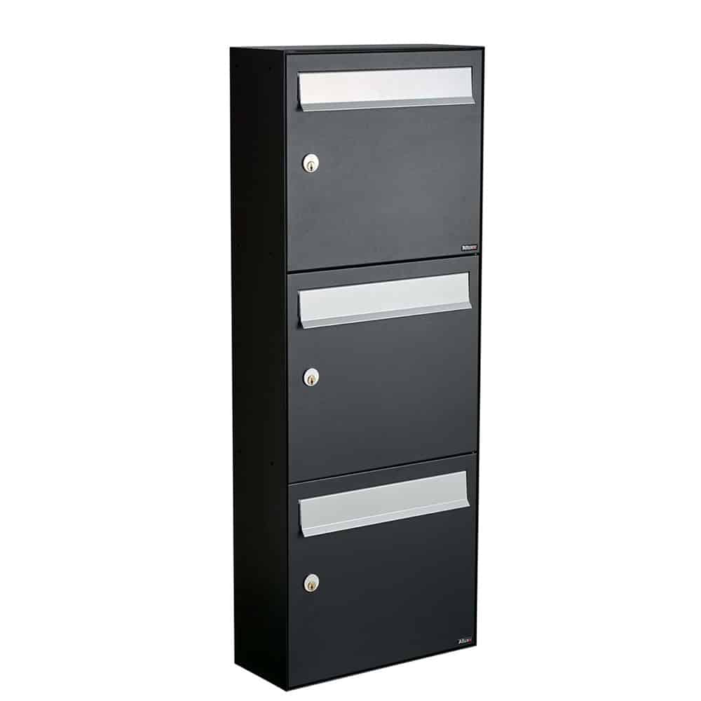 Allux Hc4 4 Bank Blk Communal Postboxes
