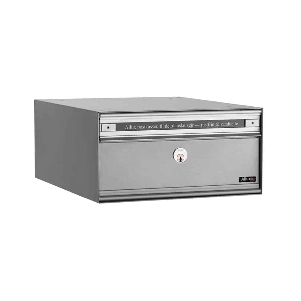 Allux Pc1 Communal Postbox 1 Bank Grey Steel Doors Communal Postboxes