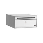 Allux Pc1 Communal Postbox 1 Bank White Steel Doors Communal Postboxes