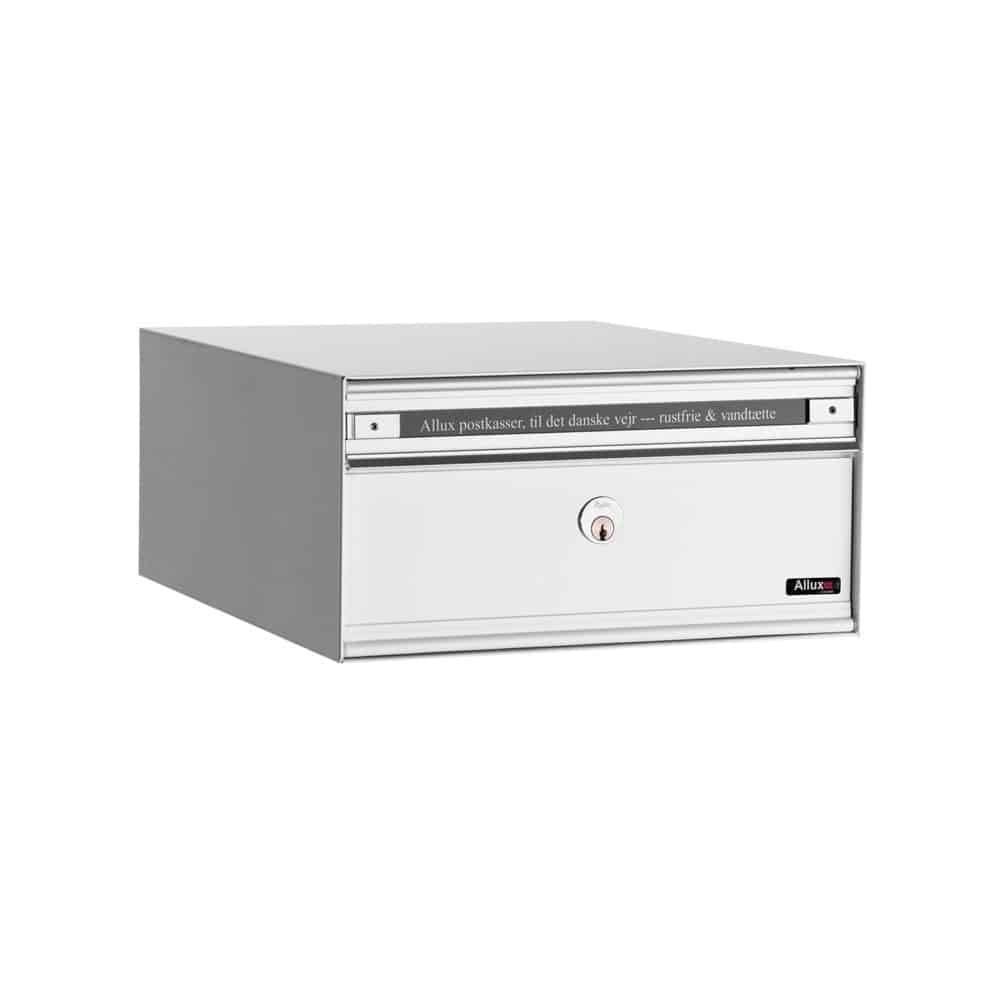 Allux Pc1 Communal Postbox 1 Bank White Steel Doors Communal Postboxes