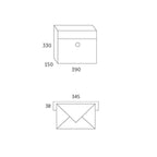 Allux Wall Mounted Letterbox Lt150 Dimensions