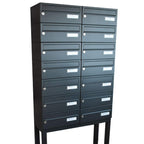 Apartment Mailboxes Free Standing Lbd 015 Ral 7016 14 Bank
