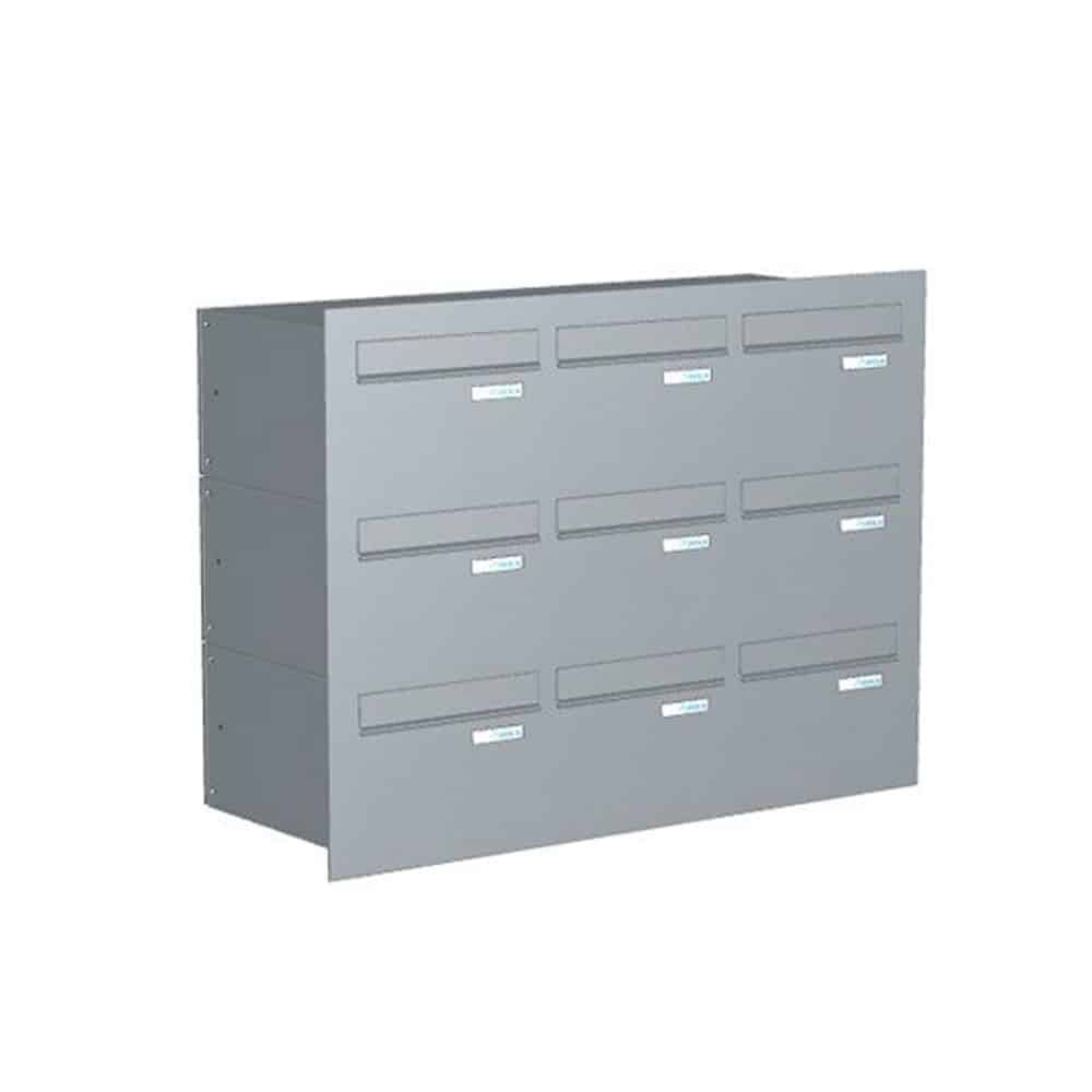 Communal Letterboxes For Flats LBD 24 Through The Wall 9 Bank