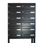 Communal Mailbox Free Standing Lbd 015 Ral 7016 12 Bank