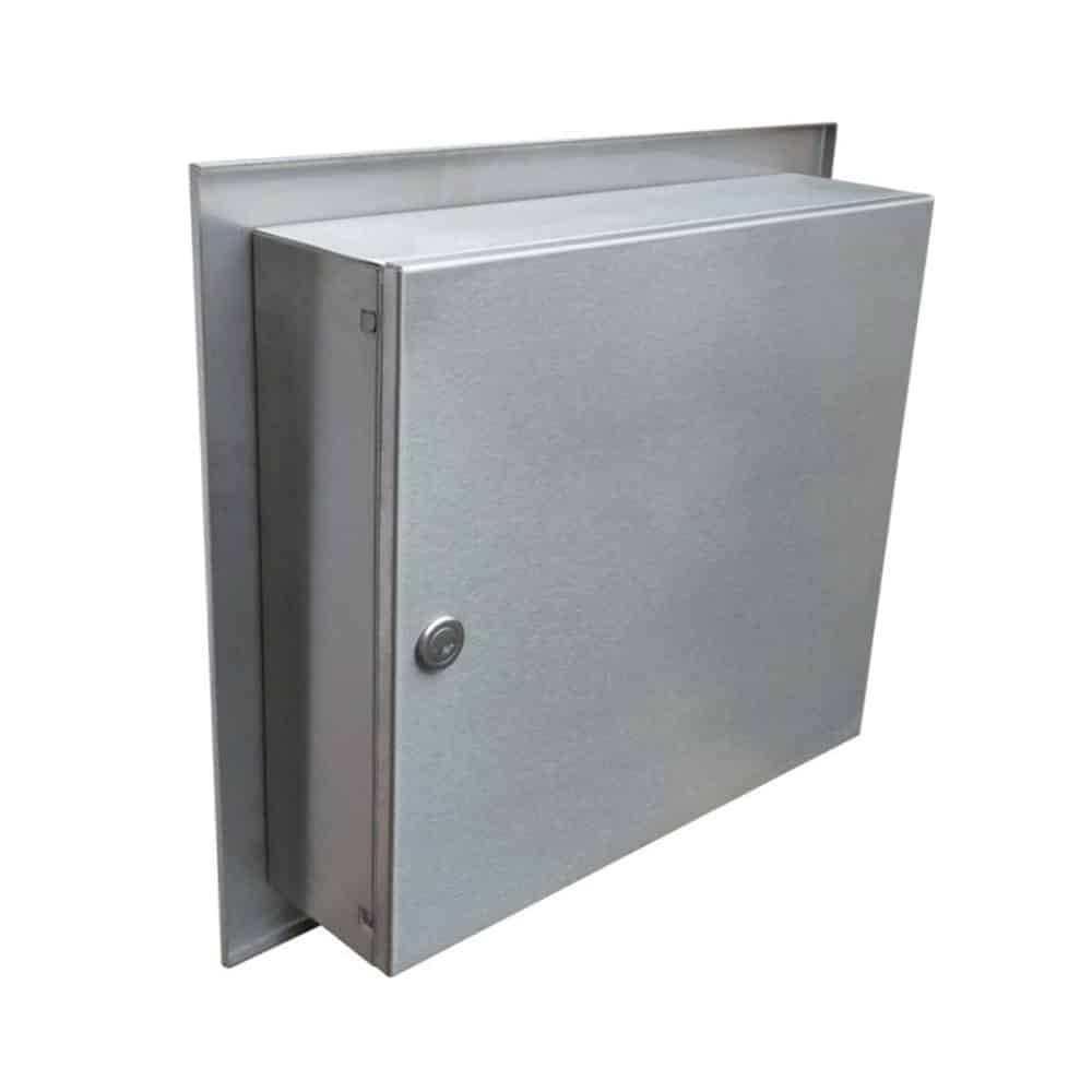Gate Mounted Lettebox Lad04 Stainless Steel Back