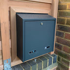 Gate Mounted Letterbox In Dark Grey W3 3