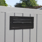 Gate Post Box With Trim W3 1 Black