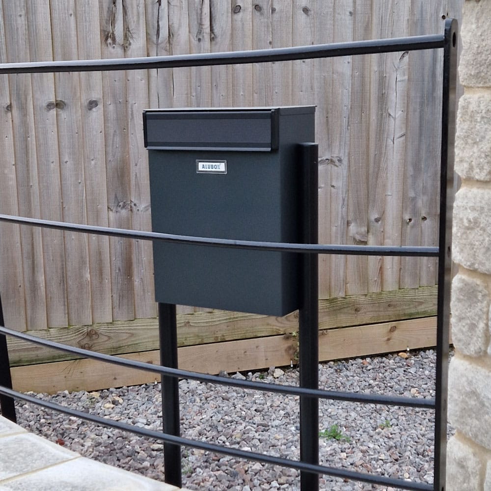 Large Letterbox Magnum Free Standing Rear Access Dark Grey