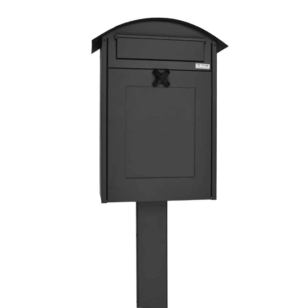 Large Post Box Albertina Grey And Stand