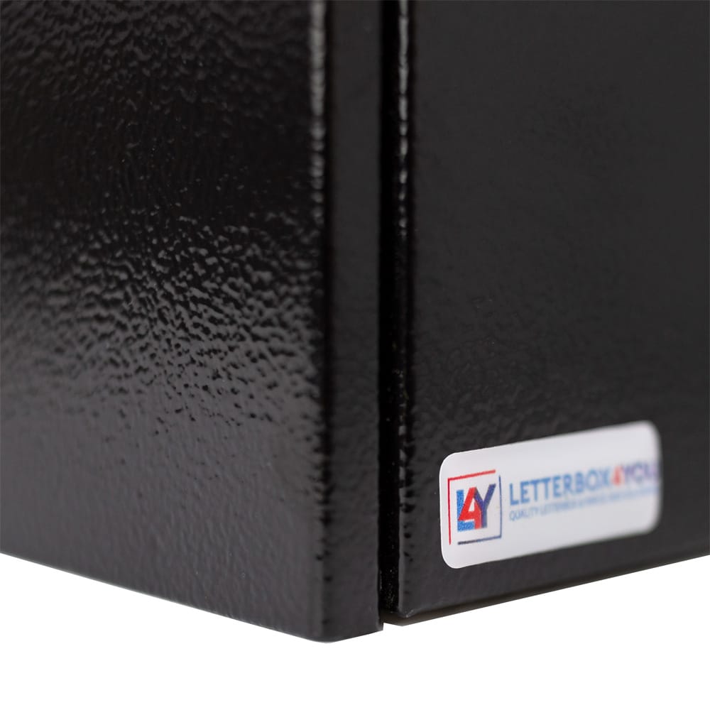 Large Post Box W2 Black Gloss