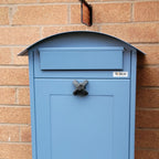 Large Wall Mounted Post Box Albertina Blue
