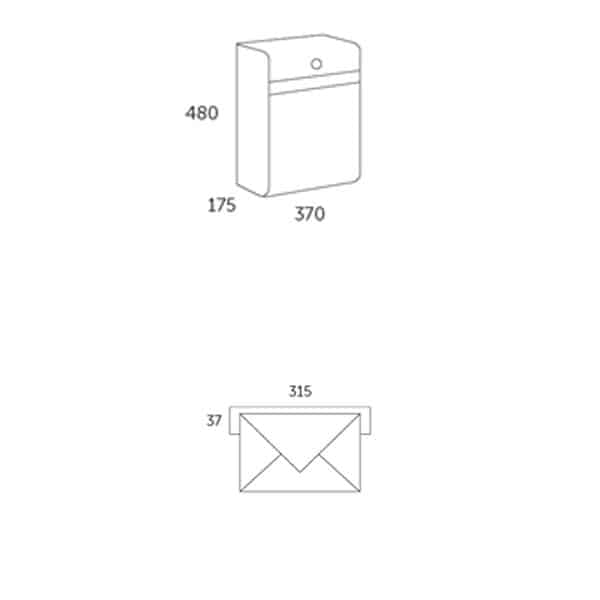 Letterboxes Allux Holscher Dimensions