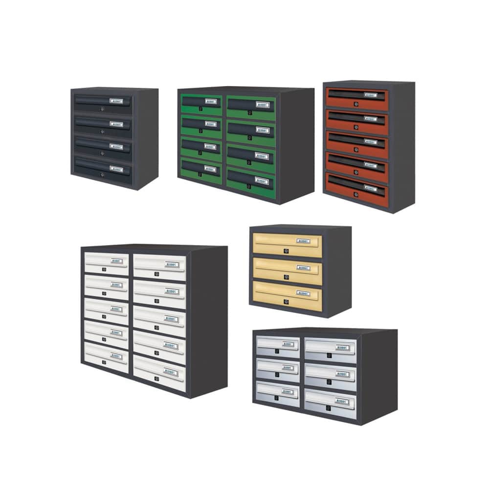 Letterboxes For Flats Banked Jumbo