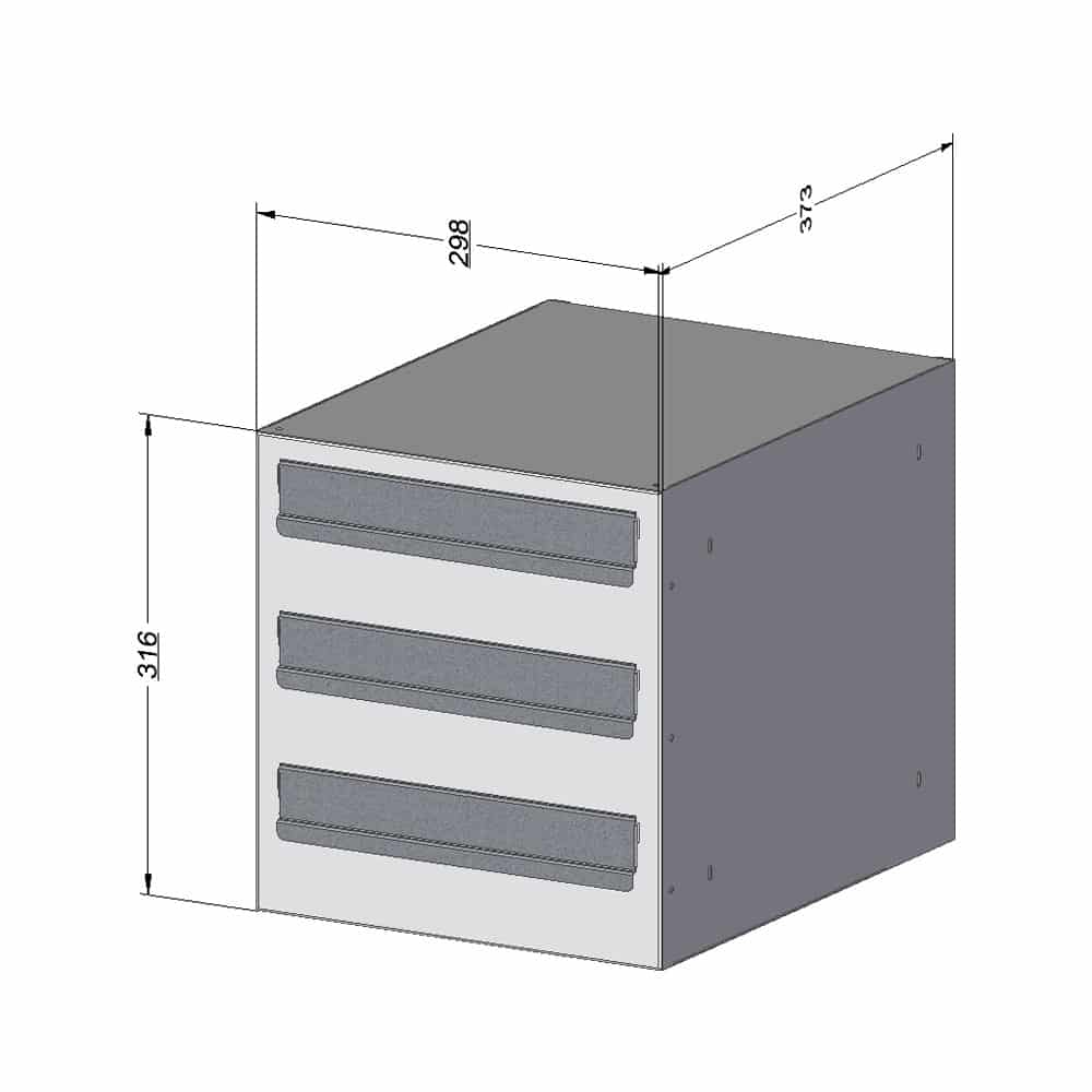 Letterboxes For Flats E6 3 Bank Drawing