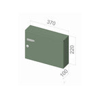Letterboxes For Flats Lad 042 Door Panel 6 Bank Dimensions