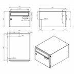 Letterboxes For Flats Lbd 21 City Hall Drawing