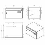 Letterboxes For Flats Lbd 217 Drawing