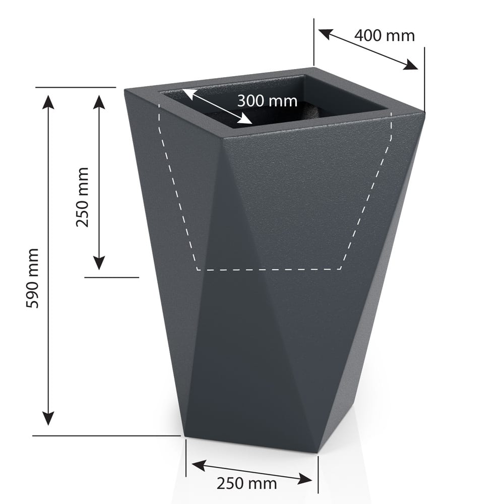 Monumo Vaso Outdoor Indoor Planter Dimensions