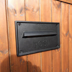 Nero Black Letter Plate On Gate