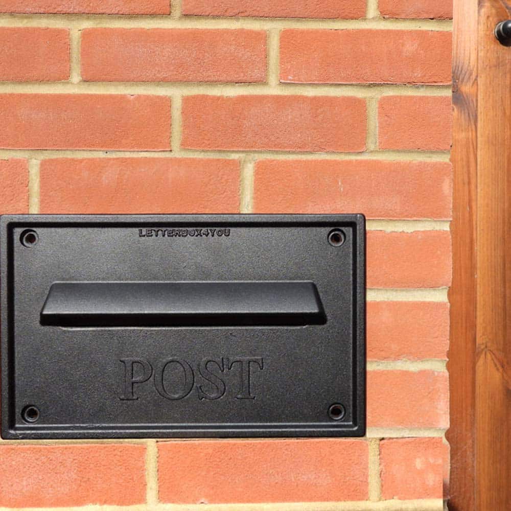 Nero Black Letter Plate On Wall With Gate Front