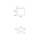 Outside Letterboxes Allux 400 Drawing