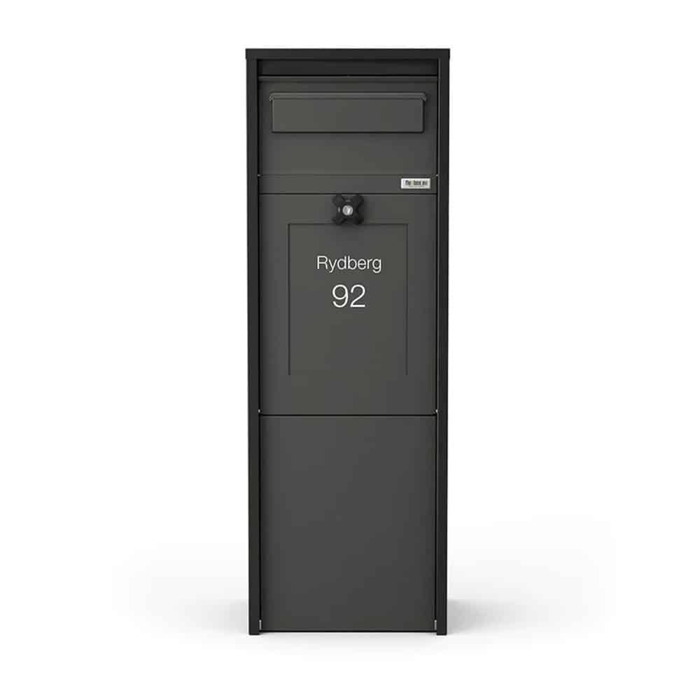 Parcel Box Dark Grey Oskar Blk Lock Front