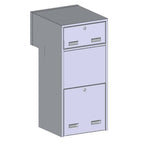 Parcel Box Large Freestandng Sierra Rear View