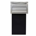 Parcel Box Sierra Stainless Steel Front Blk