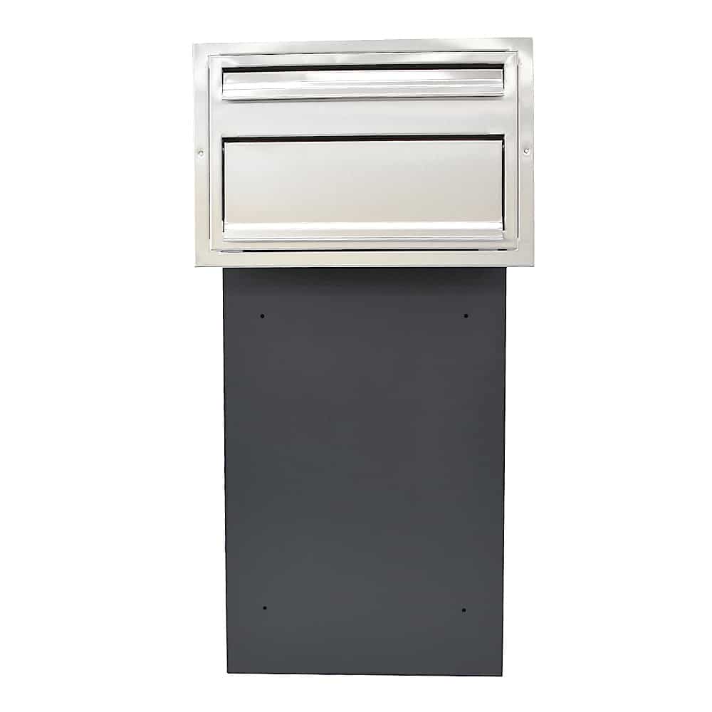 Parcel Box Sigma Stainless Steel Front Grey