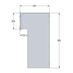 Post and Parcel Box for Through The Wall Application - Sierra Rear Access