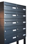 Post Boxes For Flats Free Standing Lbd 015 Ral 7016 10 Bank